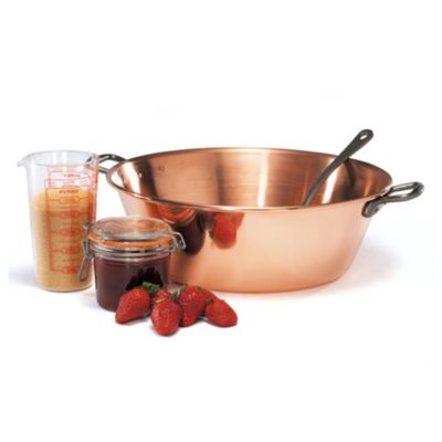 Bassine à confiture 38 cm lisse anses fonte 9l