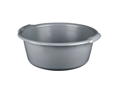 Bassine cuvette ronde 11L coloris gris charbon