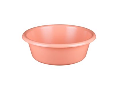 Bassine cuvette ronde 6.5L coloris pêche