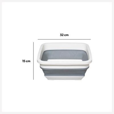Bassine retractable 8L blanc gris - 5five