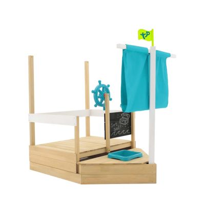 Bateau de jeu TP Toys Ahoy en bois coloris marron et bleu