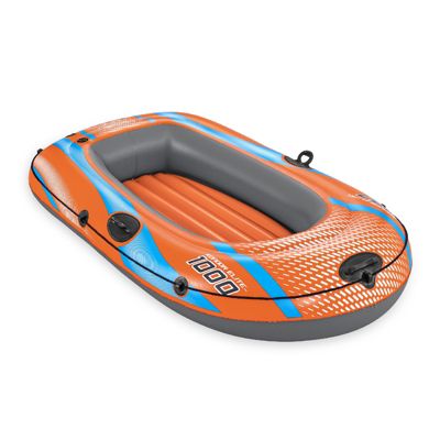Bateau Gonflable Individuel Bestway Kondor Elite 1000 Raft 162x96x20 cm avec Poignees et Sol Gonflable