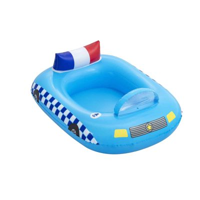 Bateau Gonflable Voiture Police Bestway 88x66x32 cm Son Sirene de Police a partir de 3 Ans