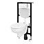 Bâti-support universel pour WC suspendu Urmia l.35,5 x P.53,5 x H.40 cm