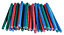 Bâton de colle pailletée pour décoration Ø7mm x 94mm, lot de 36 x 3 couleurs (rouge, bleu, vert)