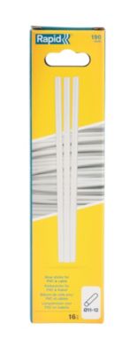 Bâton de colle PVC câbles transparente 190 mm Rapid, 16 pièces
