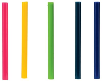 Bâtons de colle colorée Ø7mm x 94mm, lot de 36 x 5 couleurs