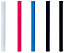 Bâtons de colle colorée pour décoration Ø7mm x 94mm, lot de 36 x 5 couleurs