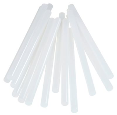 Bâtons de colle PVC & câbles 12 mm. Parfait pour les travaux de fixation et de réparation. Paquet de 14 bâtons longs.