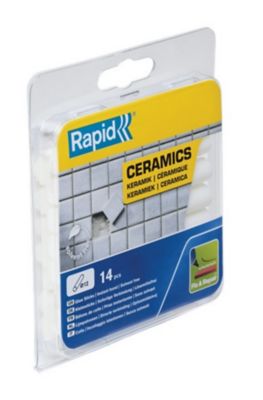 Bâtons de colle Rapid pour céramiques 12 mm, 14 pièces