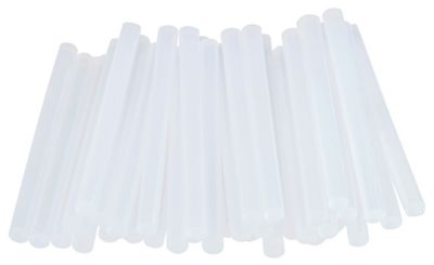 Bâtons de colle transparente universelle 7 mm. Paquet de 36 bâtons courts.