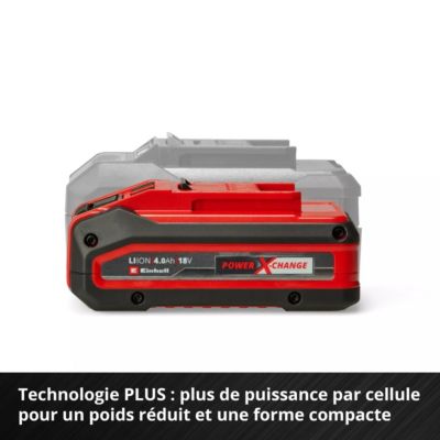 Batterie 18 V 4,0 Ah Power-X-Change Plus, Li-ion, double puissance.