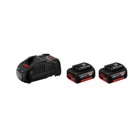 Batterie Bosch Professional Starter-Set 18V - 2x5,0Ah + chargeur GAL 1880 CV