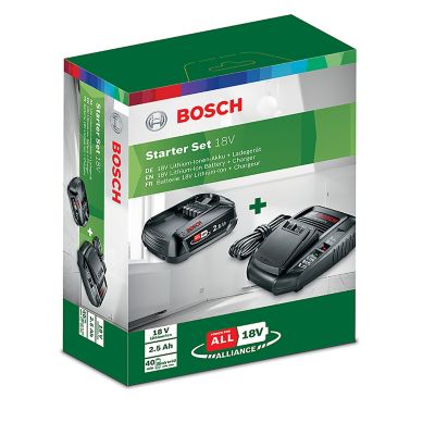 Batterie + chargeur lithium-Ion Bosch Power for All 18V - 2.5Ah