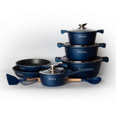 Batterie de cuisine 13 pièces Bleu Royalty Line RLBS1010M-BLU