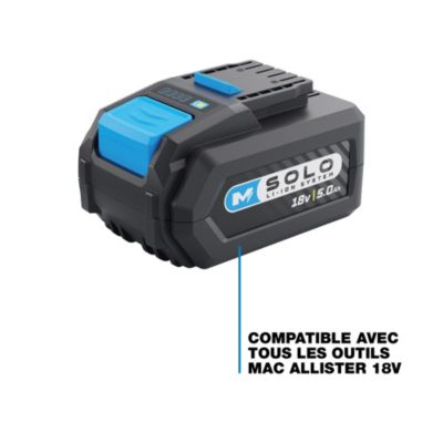 Batterie Mac Allister gamme Solo 18V 5AH