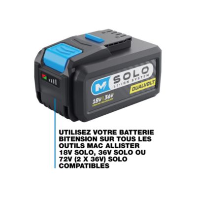 Batterie Mac Allister Solo MCB1241CHR 18V 8Ah / 36V 4Ah