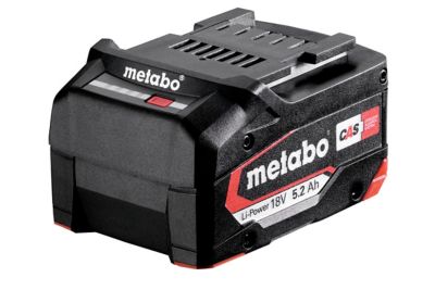 Batterie Metabo 18V - 2 Ah vert, rouge, noir et gris