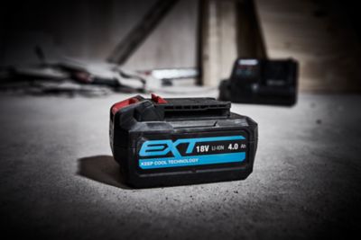 Batterie meuleuse Erbauer 125mm 18V - 2x4Ah