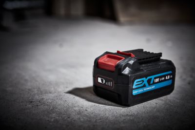 Batterie meuleuse Erbauer 125mm 18V - 2x4Ah