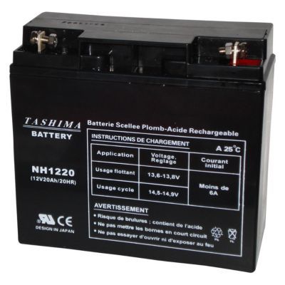 Batterie NH1220 12V 20A pour tondeuse autoportée