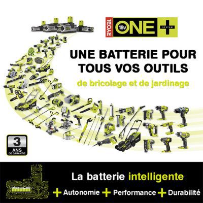 Batterie Ryobi 18V 2.5Ah RB18L25 pour outils de jardin