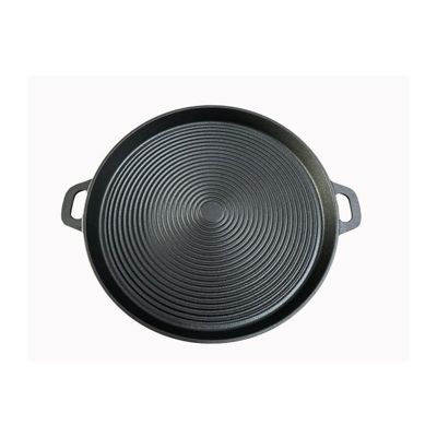 Baumalu - Plat grill - 34 cm - Tous feux - Antiadhesif - Poignees rivetees