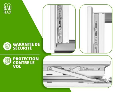 BauPlaza - Fenêtre PVC Largeur x Hauteur 100 x 40 cm d'ouverture Droite ...