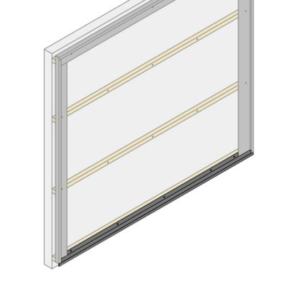 Bavette de démarrage et de jonction pour bardage et parement Le Profileur Français XL45 en acier noir mat L.2.3m