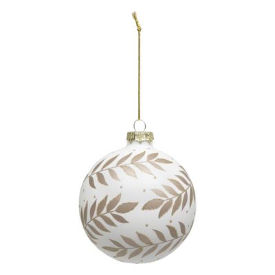 Bdn verre 100mm branches bl/or - feeric lights & christmas | Castorama