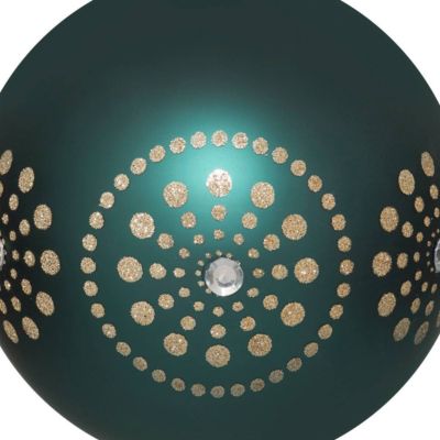 Bdn verre 80mm feu artif vert - feeric lights & christmas | Castorama