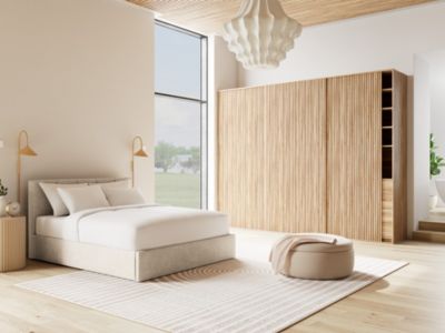 Beanie - lit coffre - 160x200 cm - en velours - sommier inclus - Best ...