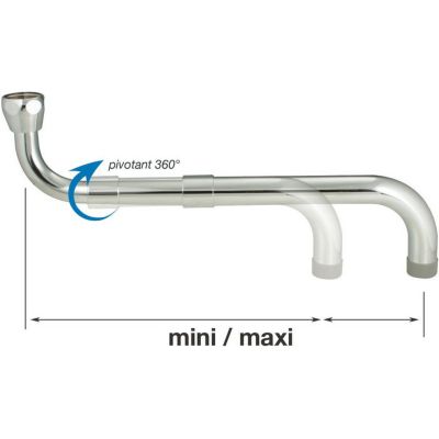 Bec télescopique pour cuisine professionnelle - Neoperl - 200 à 300 mm