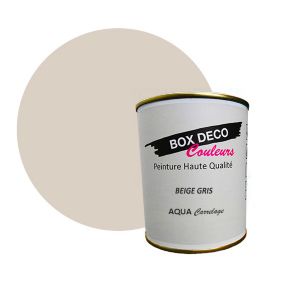 Beige Gris Peinture carrelage et faïence murale aspect velours-satin Aqua carrelage Beige Gris - 750 ml