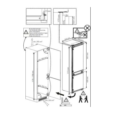 BEKO Réfrigérateur intégrable combiné 271 litres - BCSA285K4SNLH