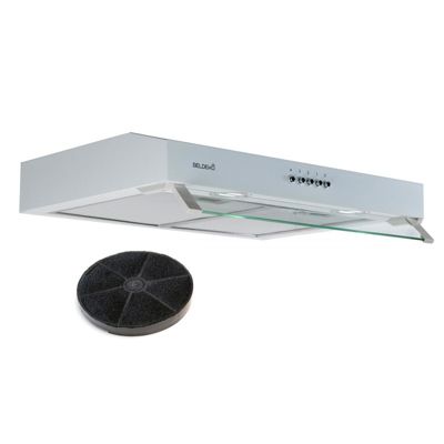 BELDEKO Hotte Casquette 60 cm Blanc 210 m3/h 100W - Marque Française