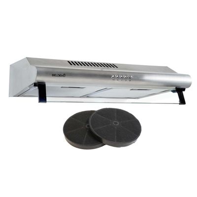 BELDEKO Hotte Casquette 60 cm Inox 240 m3/h + 2 Filtres - Marque Française
