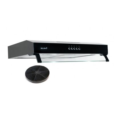 BELDEKO Hotte Casquette 60 cm Noir 210 m3/h 100W - Marque Française