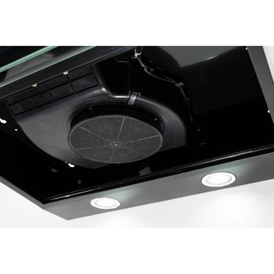 BELDEKO Hotte Casquette 60 cm Noir 240 m3/h + 2 Filtres - Marque Française