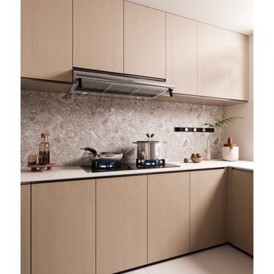 BELDEKO Hotte Casquette 90 cm Inox 420 m3/h 100W - Marque Française