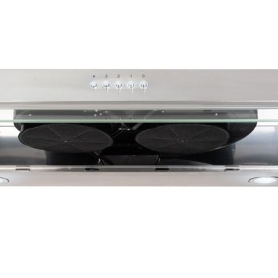 BELDEKO Hotte Casquette 90 cm Inox 438 m3/h 200W - Marque Française