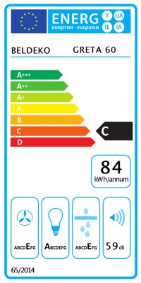BELDEKO - Hotte Casquette / Visière 60 cm INOX  210 m3/h  2 Filtres à charbon