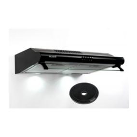 BELDEKO - Hotte Casquette / Visière 60 cm NOIR 210 m3/h  2 Filtres à charbon