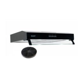BELDEKO - Hotte Casquette / Visière RIVAGE 60 cm NOIR - 100W - 210 m3/h