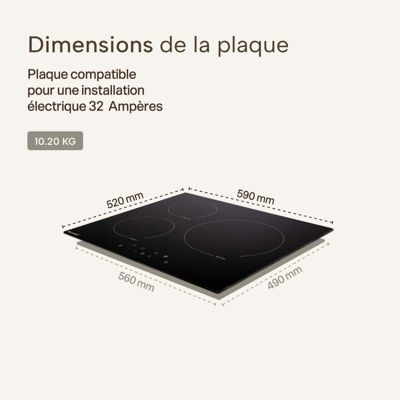 Test de la cuisine électrique inox DMX 64 V ED : 4 plaques et four