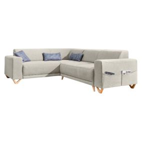 Bella - canapé d'angle convertible avec coffre - gauche - Best Mobilier