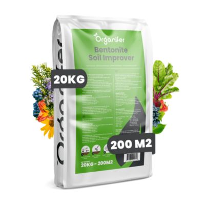 Bentonite Argile - Amendement de Sol - 20 kg pour 200 m2 - Organifer