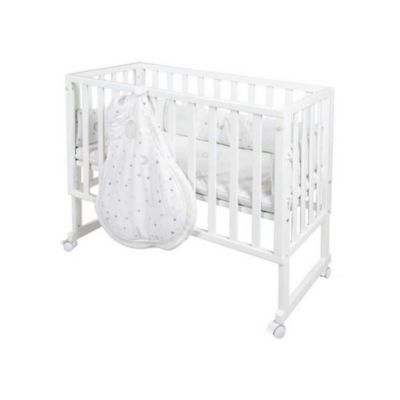 Berceau cododo Roba Safe Asleep 3-en-1 Sternenzauber blanc avec matelas 45x90