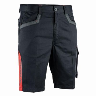 Bermuda de travail FACOM Turn Noir/Gris/Rouge taille S FXWW6000E-S