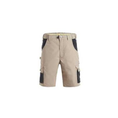 BERMUDA DE TRAVAIL HUGUES beige noir taille 38